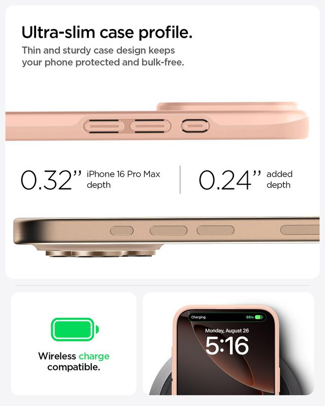 Funda Spigen Thin Fit Magfit Para Iphone 16 Pro... image number null