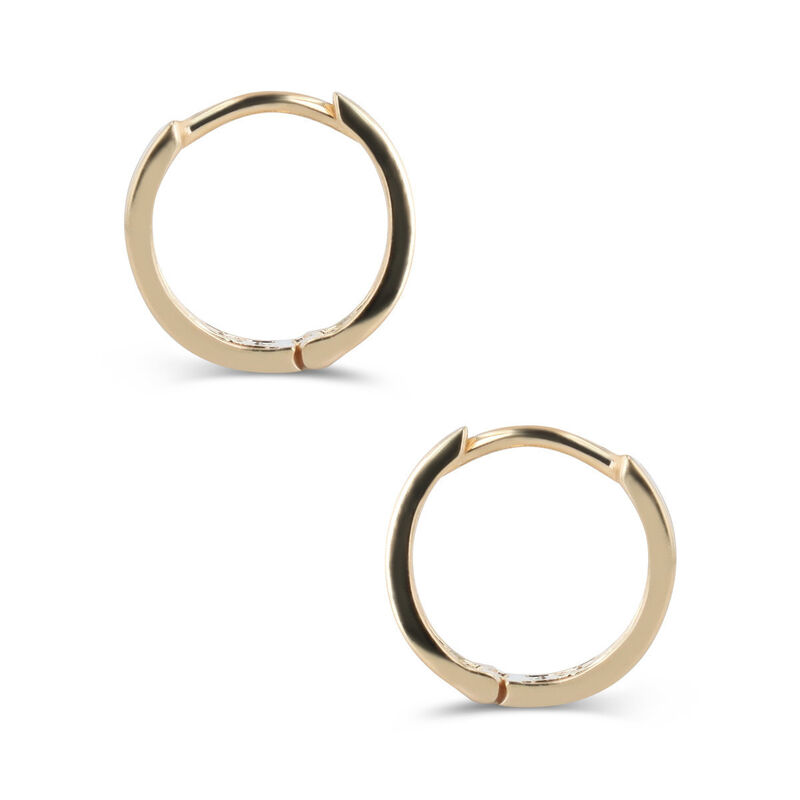 Arracadas De Oro Amarillo 14k Con Zirconias (10... image number null