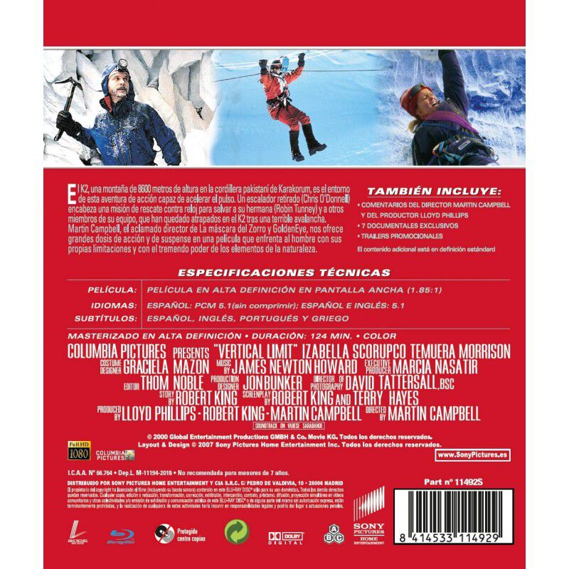 L&iacute;mite Vertical - Edici&oacute;n 2020 (bd) [blu-ray] image number null