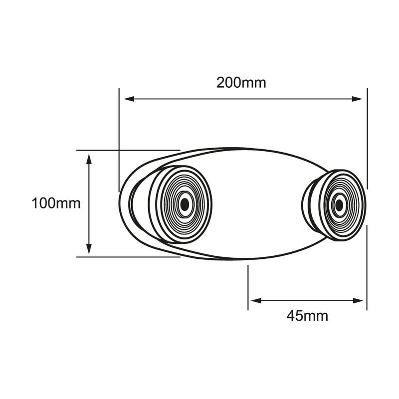 L&aacute;mpara De Pared Emergencia Sobreponer 4w Luz D... image number null