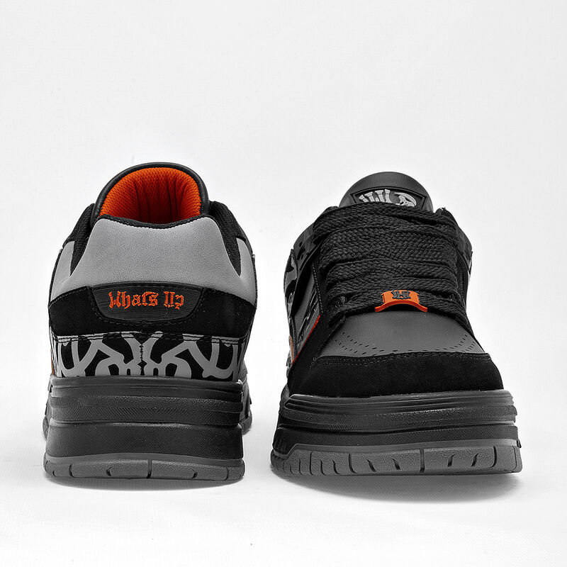 What'S U? Tenis urbano para hombre. Negro gris ... image number null