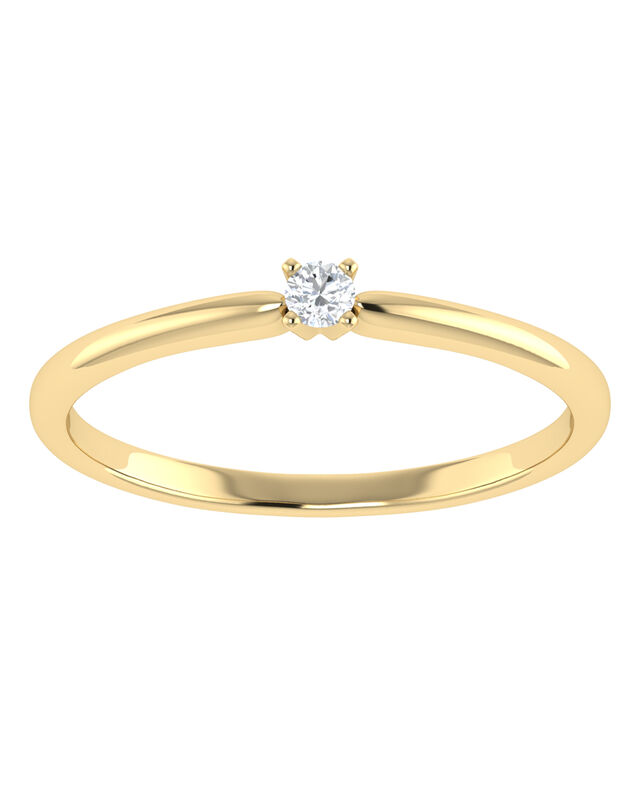 Solitario De Oro Amarillo 14k Con 5pts De Diama... image number null