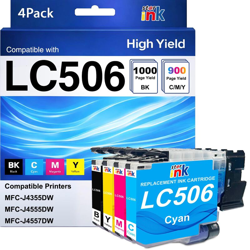 Cartuchos De Tinta St@r Ink Lc506 &ndash; Pack De 4 D... image number null