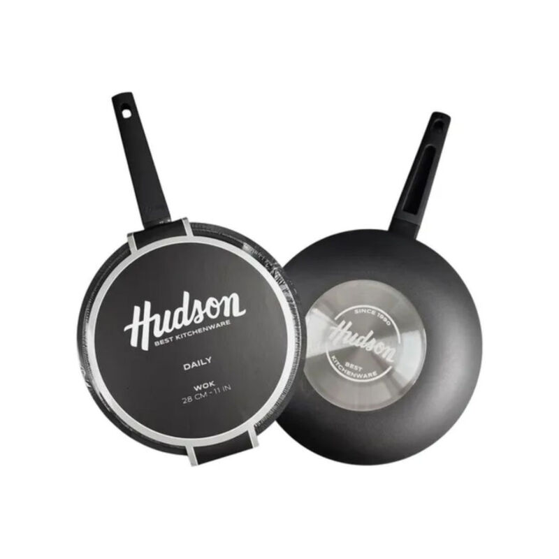 Sart&eacute;n Wok Hudson 28cm de Aluminio C/mango Y Ta... image number null