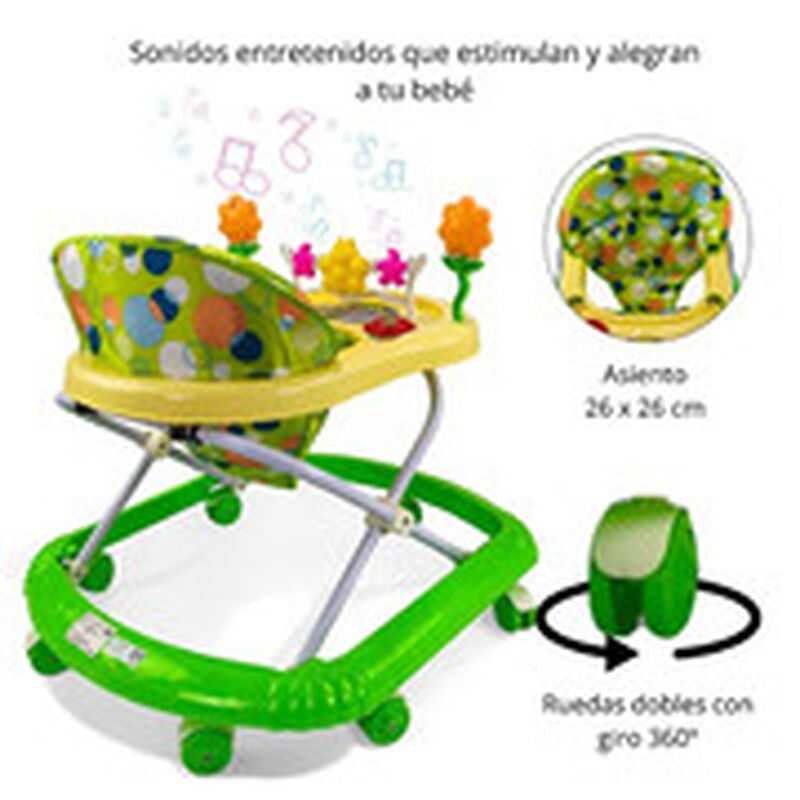 Andadera Semi Lujo Para Beb&eacute; Mariposa Mod. TEK-... image number null