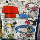 Exclusiva! Cobija Frazada Ultra Suave Snoopy Collage Casita Periódico