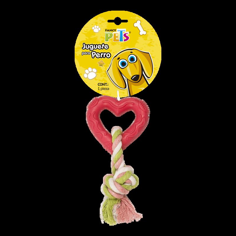 Fancy Pets Juguete para Perro de Caucho Coraz&oacute;n... image number null