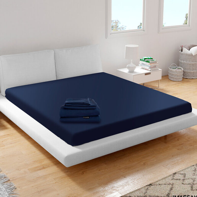 Juego de S&aacute;banas King Size Softy Azul Marino image number null