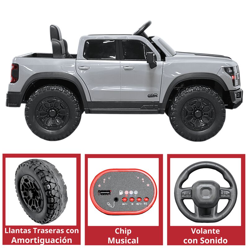 Camioneta El&eacute;ctrica Montable Para Ni&ntilde;os 12v Con... image number null