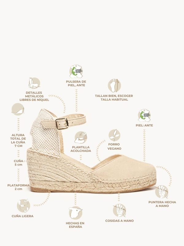 Alpargata de Cu&ntilde;a Media Jara con Pulsera image number null