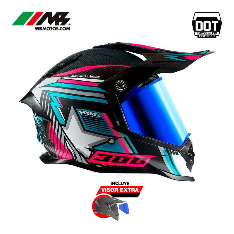 Casco Para Motocicleta Axs Beretta Xl Azul image number null