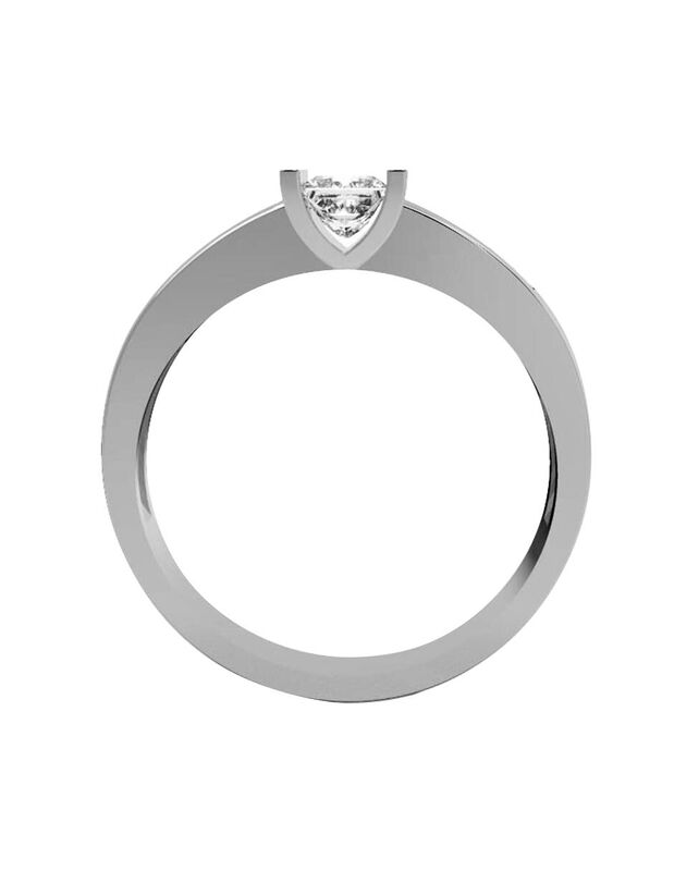 Anillo de Compromiso en Oro de 10K con Circonia... image number null