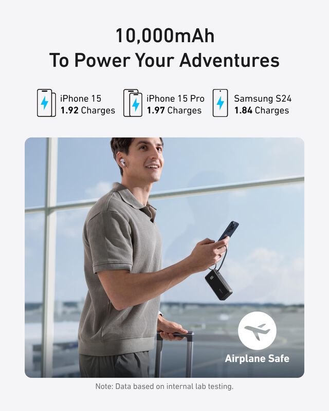 Power Bank Anker Nano 3 En 1 De 10.000 Mah Con ... image number null