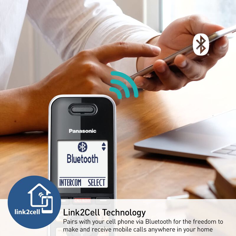 Tel&eacute;fono Inal&aacute;mbrico Panasonic Kx-tgf975b Con B... image number null