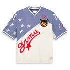 Camiseta Caballero Grimey Mud&acute;s The Residence V Neck Azul GAVN766AZU