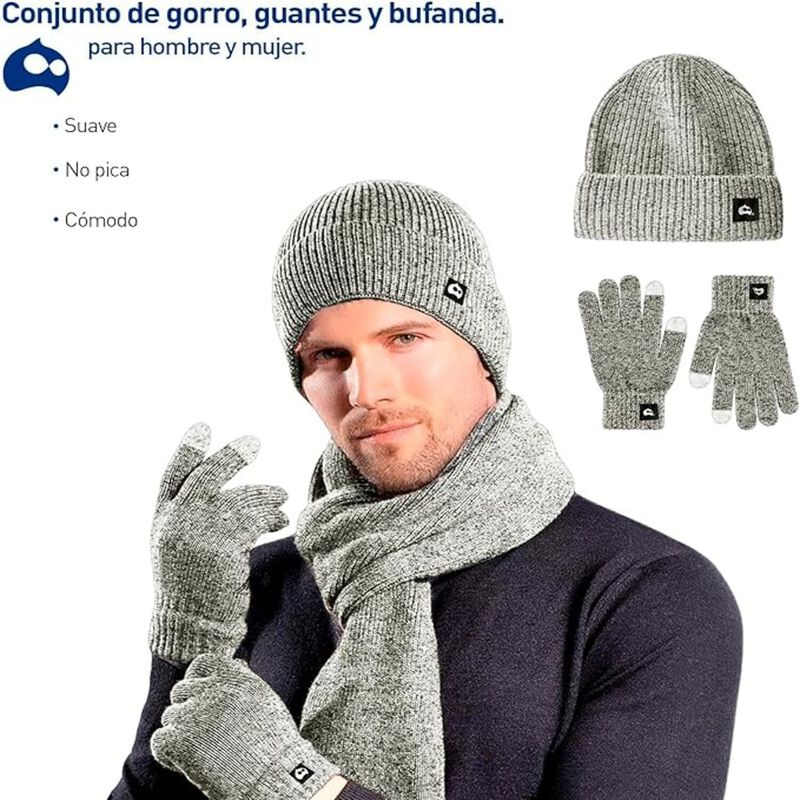 Juego de Gorro Bufanda Guantes image number null
