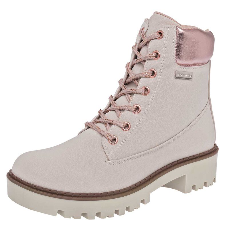 Moramora Bot&iacute;n para mujer beige dorado rosa, su... image number null