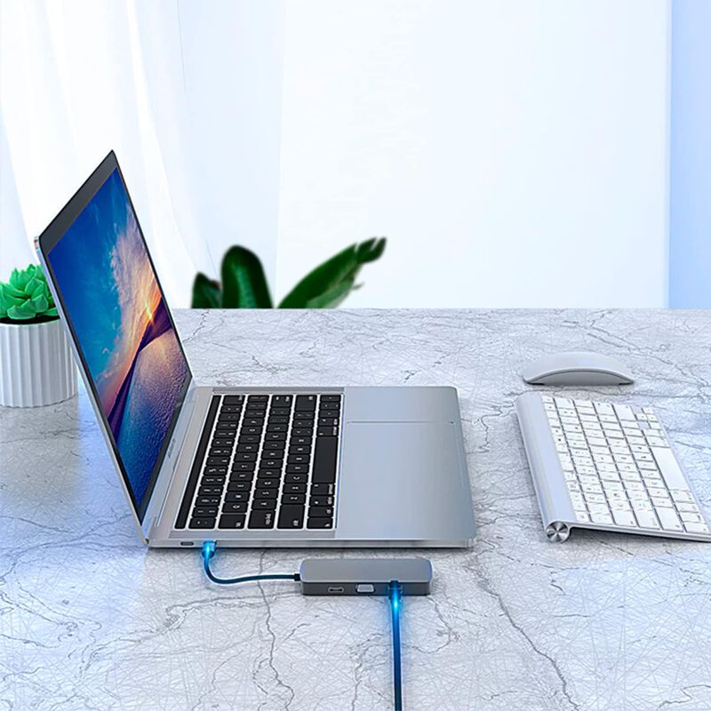 HUB Estaci&oacute;n de acolpamiento USB C 10 en 1 image number null