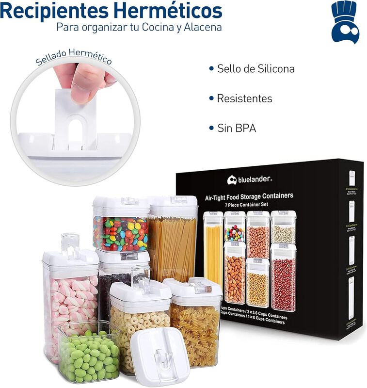 Juego de Recipientes Herm&eacute;ticos para Alimentos ... image number null