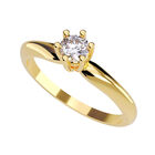 Anillo de Compromiso en Oro de 14K con Circonia... Anillo de Compromiso en Oro de 14K con Circonia - Amore Mio!