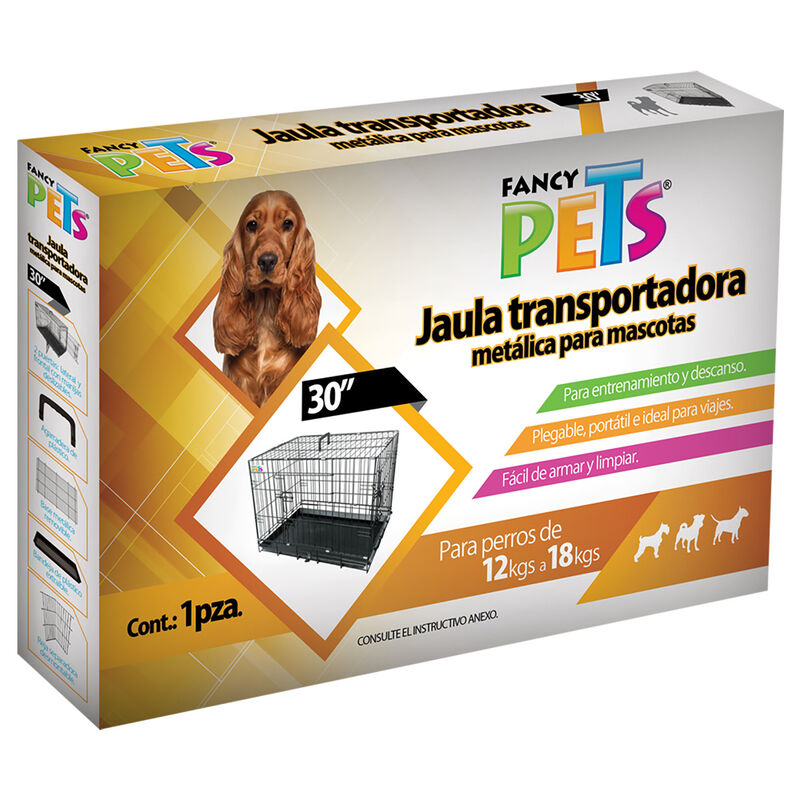 Fancy Pets Jaula Met&aacute;lica Plegable 76Cm Con 2 P... image number null