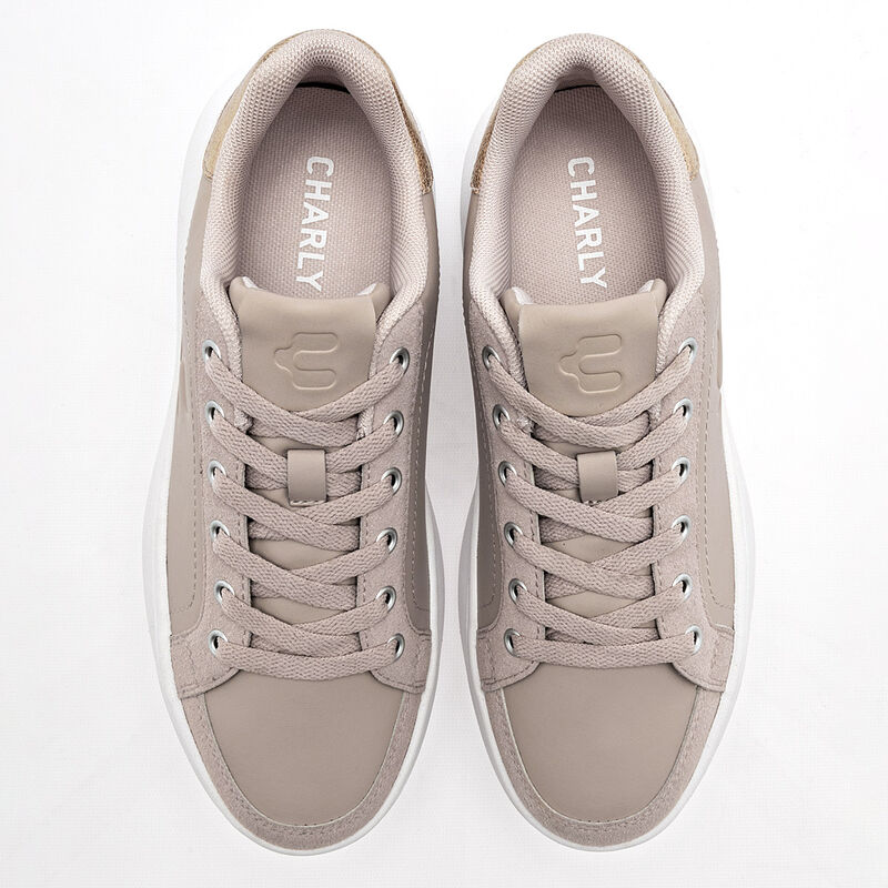 Charly Tenis Urbano para mujer beige Importado image number null