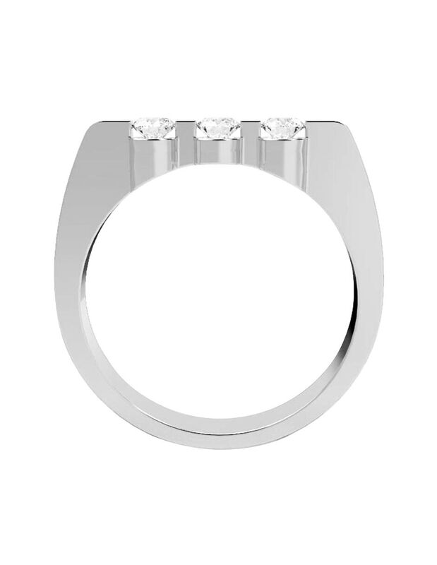 Anillo de Compromiso en Oro de 14K con Circonia... image number null