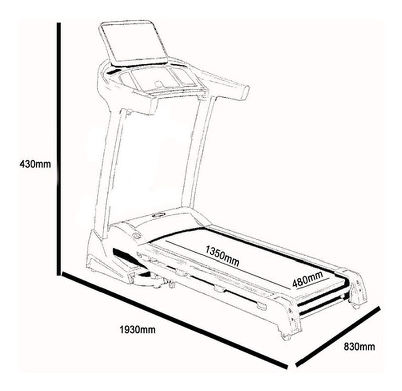 Caminadora El&eacute;ctrica 3.5 Hp Gym Hogar Profesion... image number null
