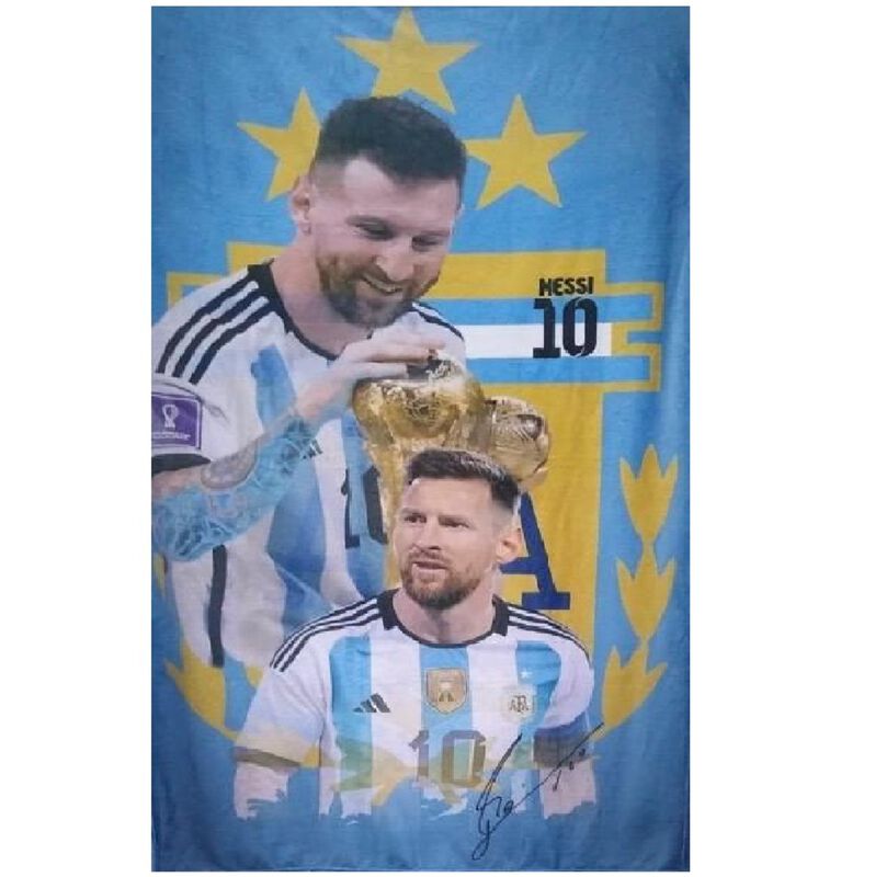 Exclusiva! Cobija Frazada Ultra Suave Messi 10 ... image number null