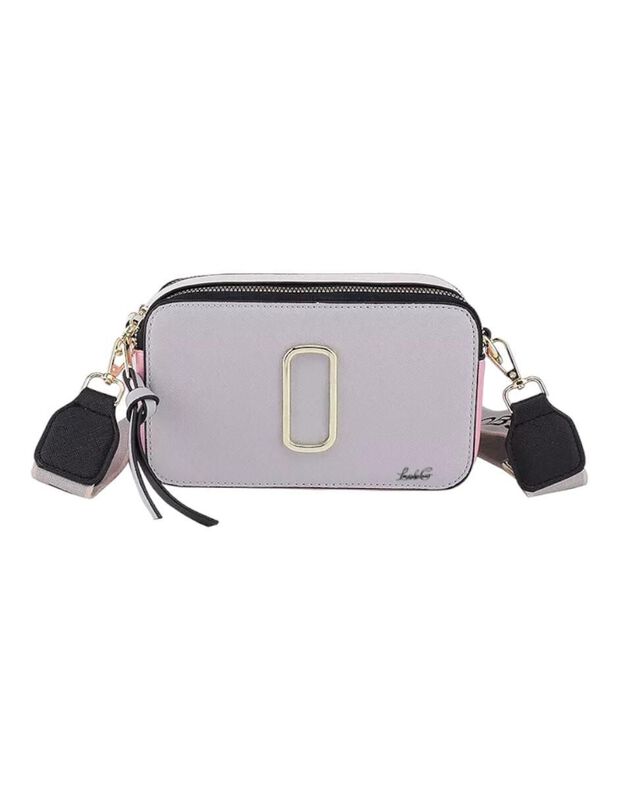 Bolsa Crossbody Pink Brule De Cuero Para Mujer image number null