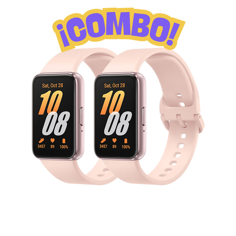 Combo 2 Samsung  Galaxy Smartwatch Fit3 Rosa image number null