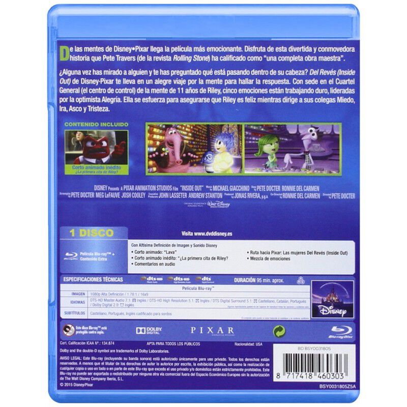 DEL REV&Eacute;S (INSIDE OUT) (BLU-RAY) image number null