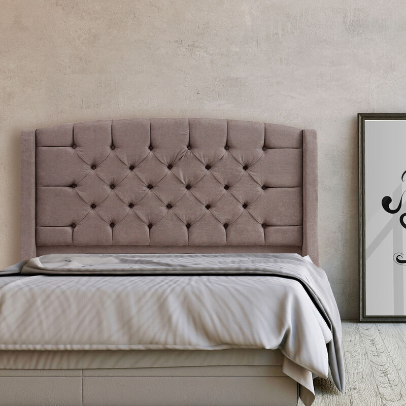 Cabecera Queen Size Dicasa Sitka Gris Oscuro image number null