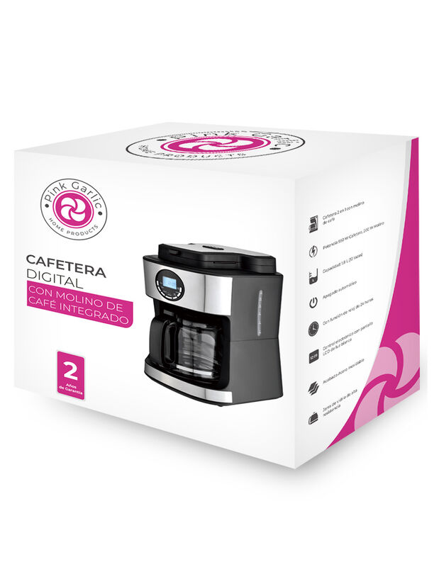 Cafetera Digital 12 Tz Con Molino De Caf&eacute; Integ... image number null