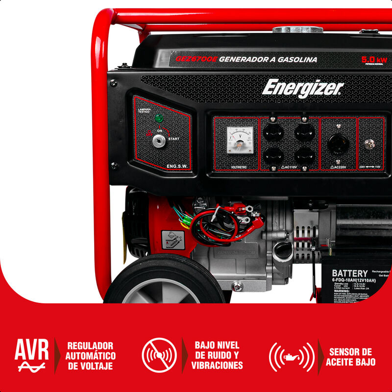 ENERGIZER Generador port&aacute;til 5.5 kW 389 CC 25L ... image number null