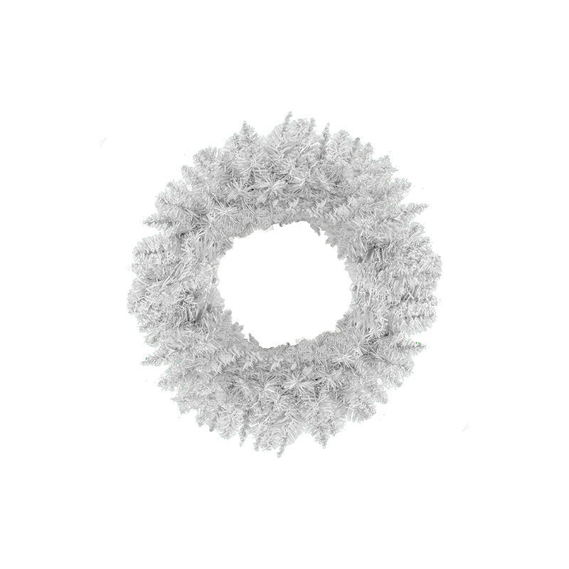 Corona Navide&ntilde;a Blanca Pino Adorno Artificial 6... image number null