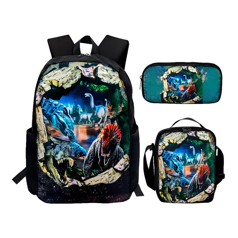 Set mochila de dinosaurio 3 en 1 para ni&ntilde;o de p... image number null