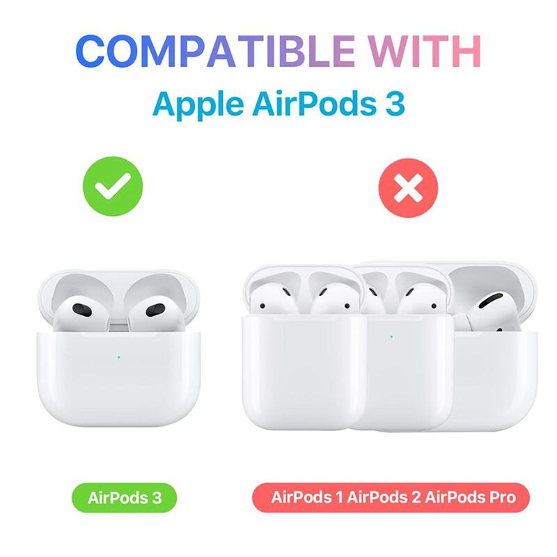 Funda MYBAT Silicon para AirPods 3 Gen - Negra image number null