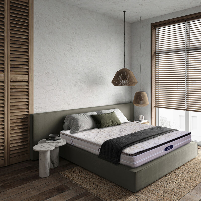 Colch&oacute;n Serta Matrimonial Haus Blanc Confort Su... image number null