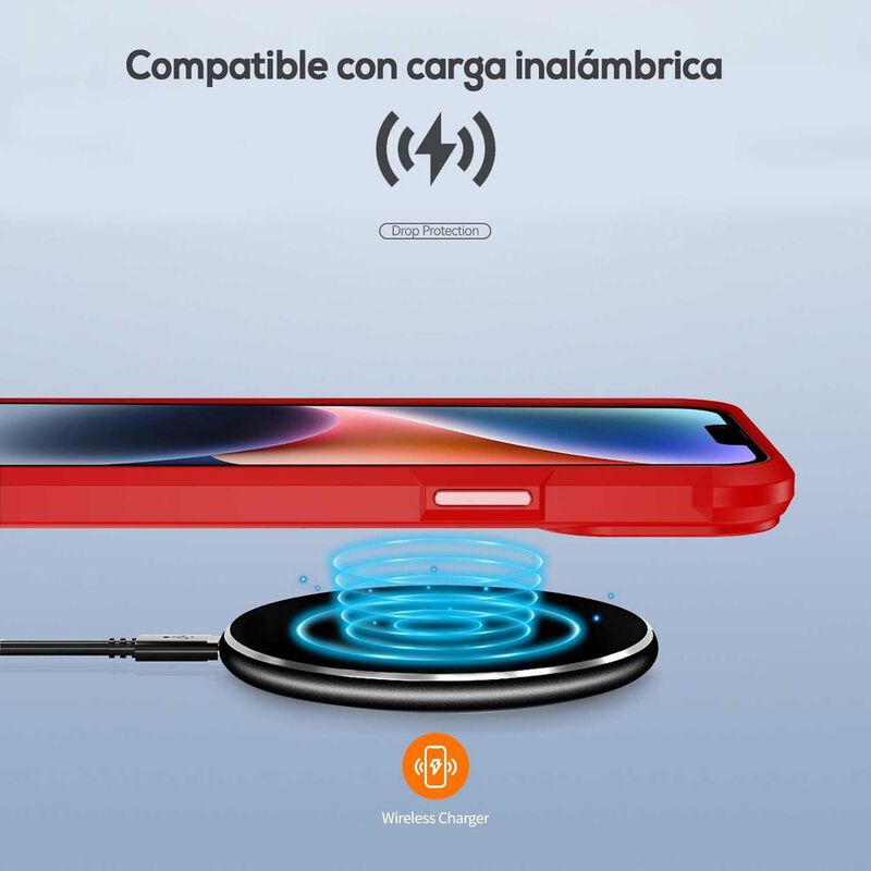 Funda TEKKU Shock Hardshell para iPhone 15 Roja... image number null