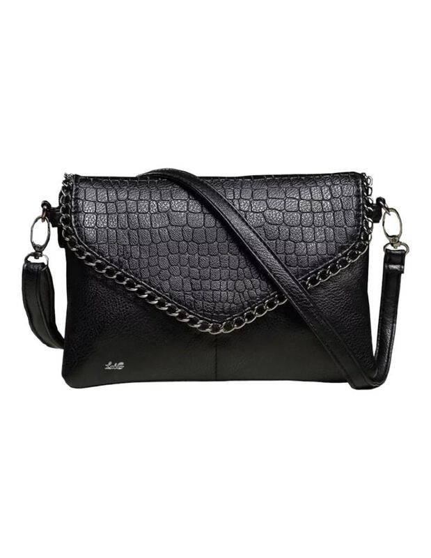 Bolsa Crossbody Pink Brule De Cuero Para Mujer image number null