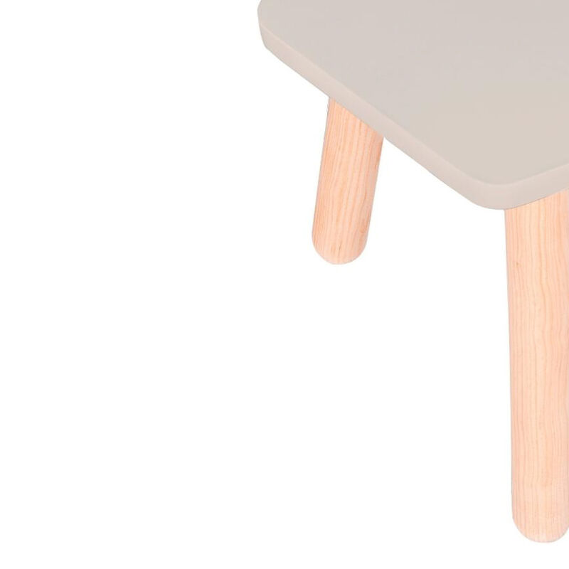 Banquito de Madera para Ni&ntilde;os- Pentagono - Gris... image number null