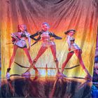 Exclusiva! Cobija Frazada Ultra Suave K-Pop Demon Hunters Guerreras Huntrix Escenario Gold