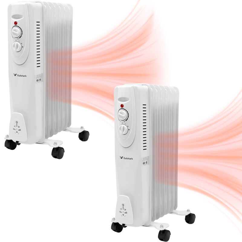 Kit 2 Calefactores Electricos Calentador Aceite... image number null