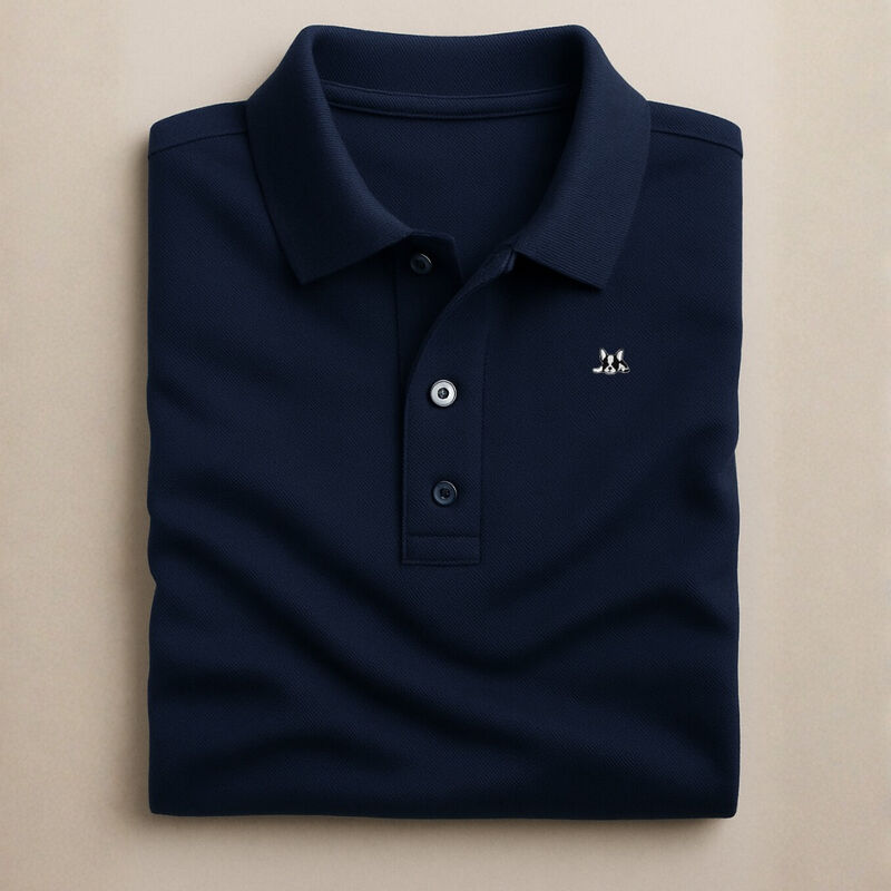 Playera Polo de Algod&oacute;n Manga Corta Casual para... image number null