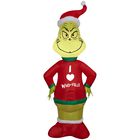 Su&eacute;ter Navide&ntilde;o Inflable Grinch Gemmy De 1,2 M Con Luces Led