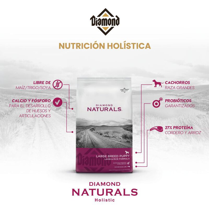 Diamondnaturals Lamb & Rice Formula9.07 Kg image number null