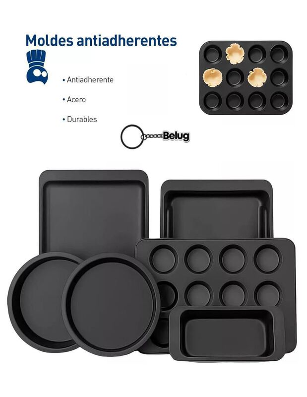 Set charola para hornear Casa BIU de acero image number null