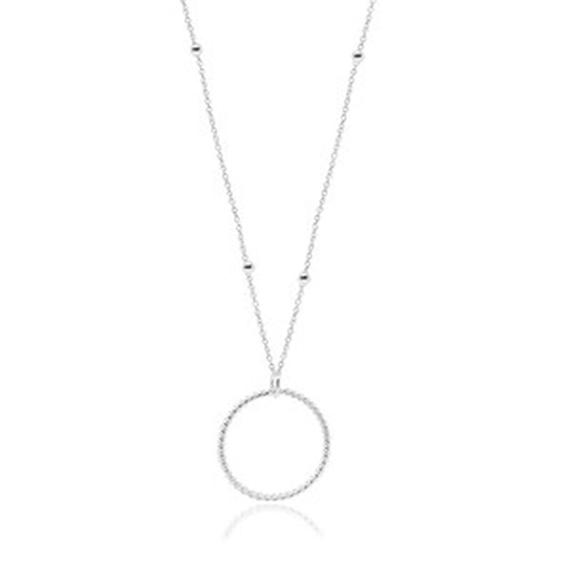 Dije Bejuco con cadena de bolitas de plata .925 image number null