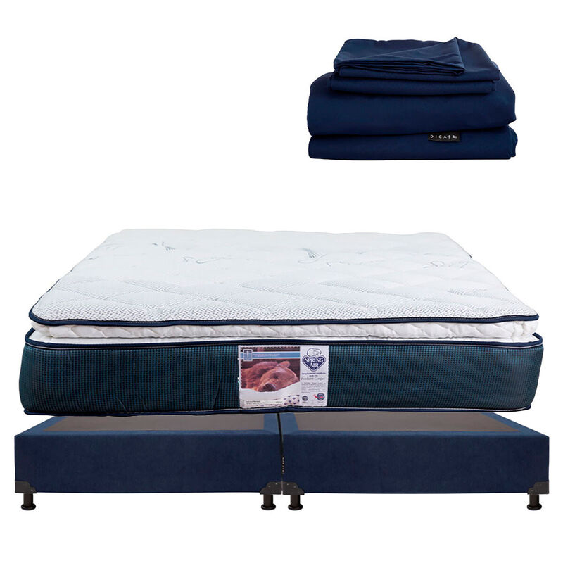 Colchón King Size Spring Air Mónaco+Sábanas Dic... image number null